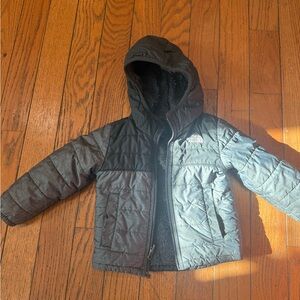 The North Face Kids Charcoal Puffer Reversible Jacket